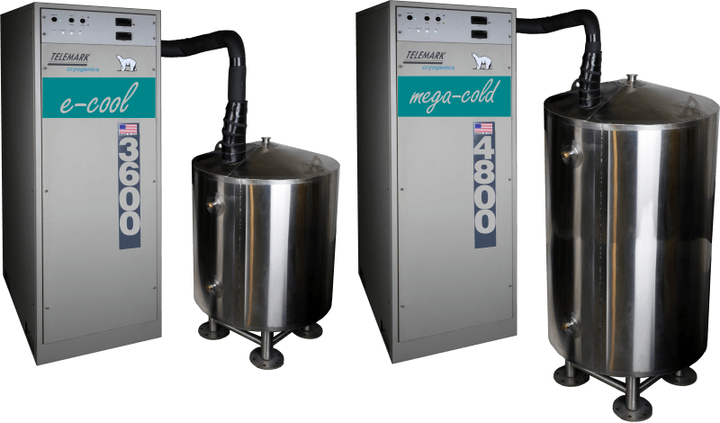 Telemark Model e-cool and megacold Cryochiller